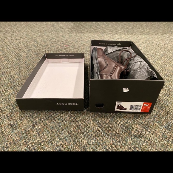 ππ Rockport | Men's Brown Eureka Loafers Size 10. New in Box. - Picture 3 of 5